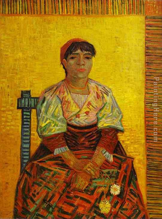 The Italian Woman painting - Vincent van Gogh The Italian Woman art painting